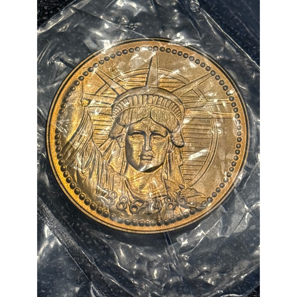 VTG Statue of Liberty Centennial Medallion,‎ Restoration Commemorative Coin 1986